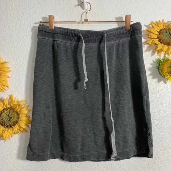 JAMES PERSE Drawstring Vintage Supima Cotton Mini Skirt Womens Size 1 - Picture 1 of 12